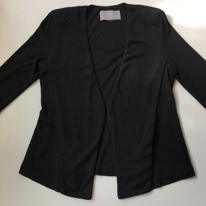 Tart Black Olga Blazer with Ruched Sleeve